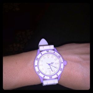 NWOT Purple & White Watch from Avon
